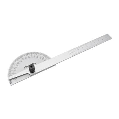 Protractor 85x150 mm with solid graduated arc